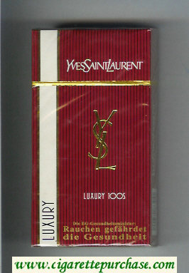 YSL Yves Saint Laurent Luxury 100s hard box cigarettes