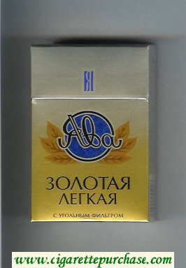 Yava Zolotaya Legkaya cigarettes hard box