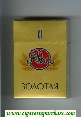 Yava Zolotaya cigarettes hard box