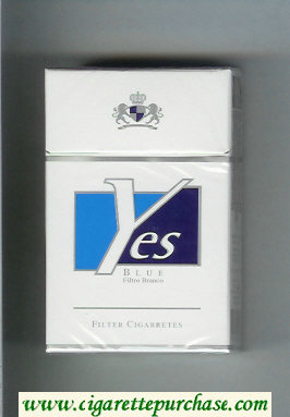 Yes Blue Filtro Branco cigarettes hard box