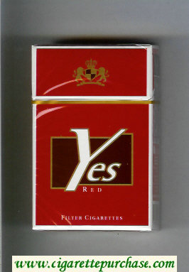 Yes Red cigarettes hard box