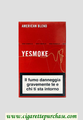 Yesmoke Red cigarettes hard box