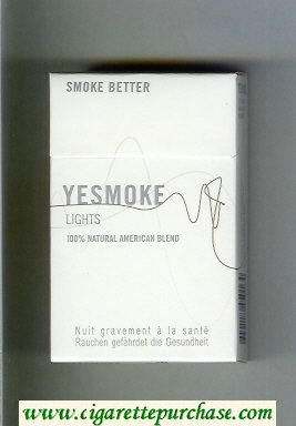 Yesmoke Lights cigarettes hard box