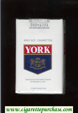 York King Size cigarettes soft box