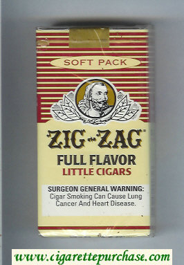 Zig - Zag Full Flavor Little Cigars 100s cigarettes soft box