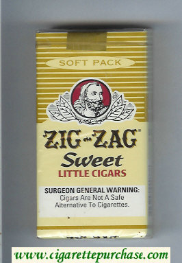 Zig - Zag Sweet Little Cigars 100s cigarettes soft box
