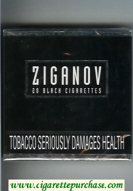 Ziganov cigarettes wide flat hard box