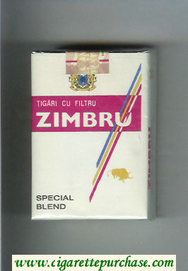 Zimbru Special Blend cigarettes white and red soft box